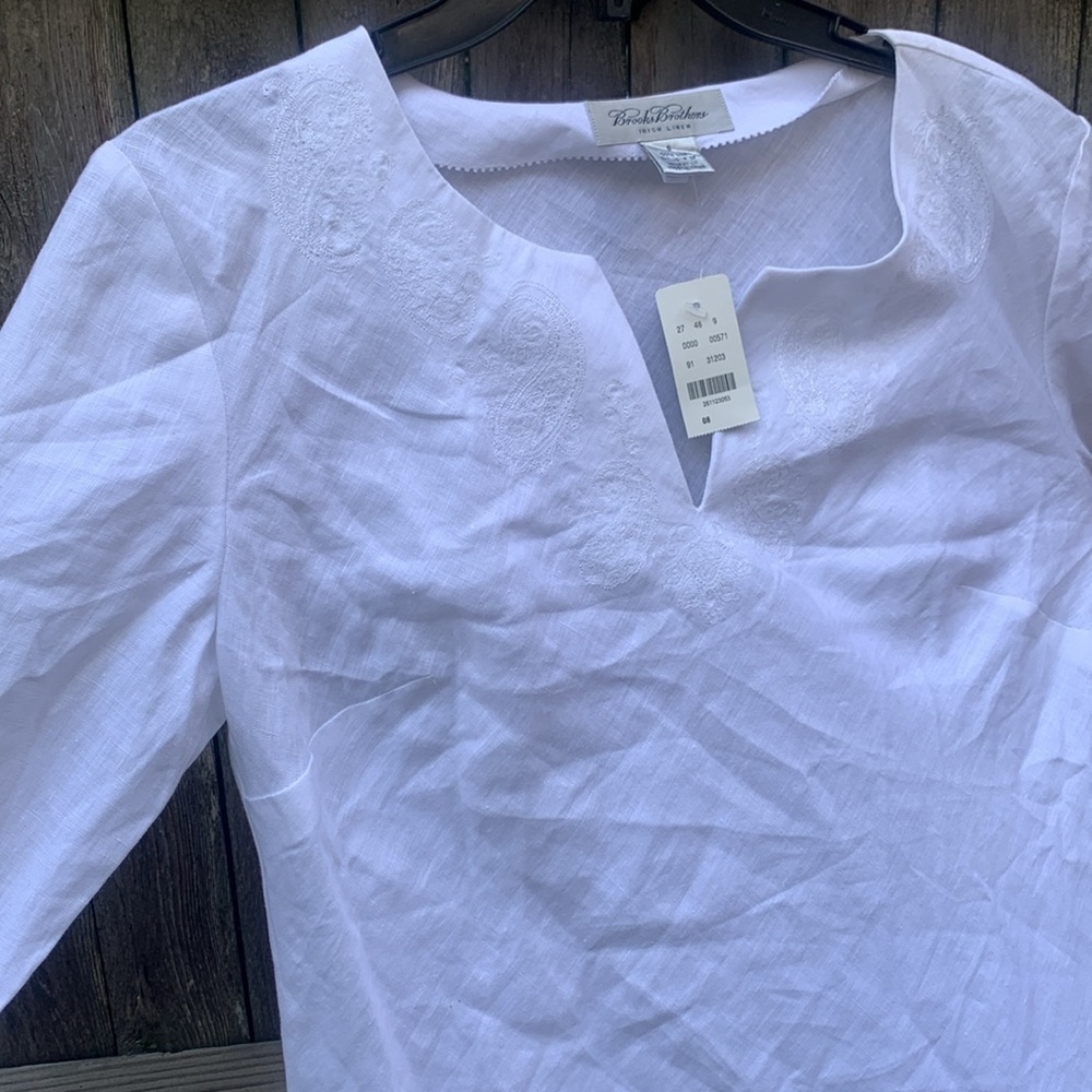 Brooks Brothers size 8 Irish linen tunic. NWT! - Picture 5 of 5
